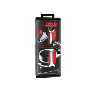 Set 6 chei combinate cu clichet reversibil MOB 8-19 mm, in DISPLAYBOX