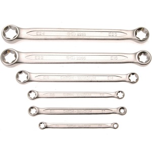 Set 6 chei inelare stelate torx-negativ duble profil E6-E24 - Img 3