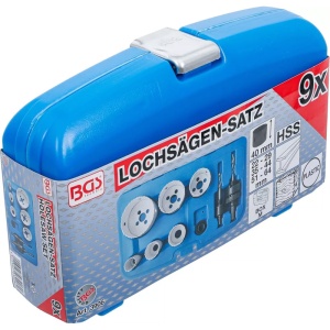 Set 8 piese carote bimetal BGS Ø 22 - 65 mm - Img 3