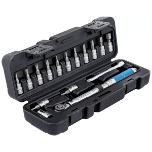 Set cheie dinamometrica antrenare BGS 1/4" (6.3 mm) + accesorii, 3-24 Nm, 16 piese - Img 2