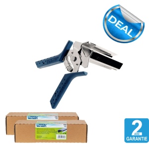 Set Cleste legat via Rapid LIG150, cu magazie si 2 cutii de Capse pentru vie C50 4-14mm, galvanizate, 4.200 cutie - Img 2