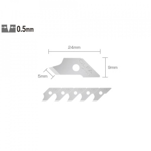 Set COB-1 - lame japoneze, 15 bucati, Olfa - Img 1