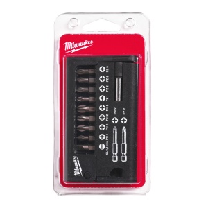 Set compact 12 piese MILWAUKEE biți pentru șurubelniță Compact Set 1/4" SL / PH / PZ