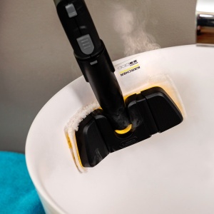 Set duza de mana flexibila pentru suprafete curbate + laveta, Karcher - Img 2