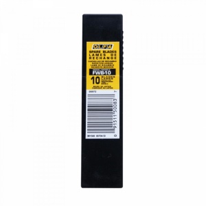 Set FWB-10 - lame japoneze negre foarte ascutite, de 12,5 mm, 10 bucati, Olfa - Img 2