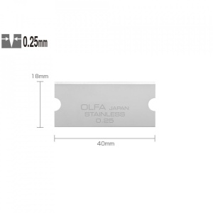 Set GSB-2S/6B - lame japoneze razuitor, din inox, 6 bucati, Olfa