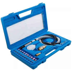 Set polizor drept (biax) BGS cu 17 accesorii, 54000 rot/min, 130 mm, prindere (penseta) 3 mm - Img 2