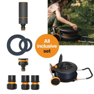 Set tambur udare, 30 m furtun, 1/2" (13mm), Fiskars Comfort Waterwheel (L) - Img 7