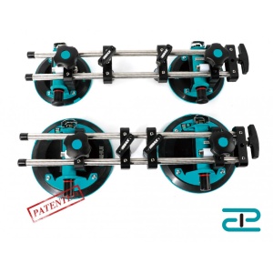 Sistem de fixare si ajustare cu 2 ventuze cu vaccum, 150mm (detasabile) pt. placi ceramice - BIHUI-LFTSA6 - Img 1