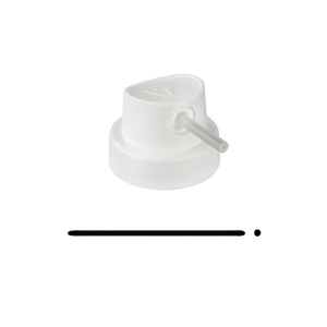Spray cap Pipe Skinny white/needle