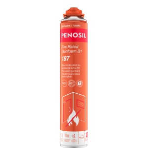 Spumă PU cu protecţie la foc PENOSIL Fire Rated Gunfoam B1 187, 750 ml
