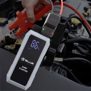 Starter auto portabil Tellur, 12V, 1500A, baterie externă, 16800mAh, lanternă, gri - Img 2