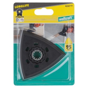 Suport Wolfcraft 4247000, "Expert", triunghiular, sistem de prindere cu scai, dimensiunea de 95 mm - Img 5
