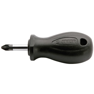 Surubelnita profil Pozidrive (PZ) varianta Stubby, maner polipropilena, cromata, DIM PZ 2x25