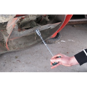 Surubelnita-T pentru biti (1/4"`) Wolfcraft 1235000, magnetic, maner ergonomic, lungime 152 mm - Img 4