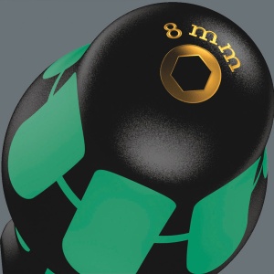Surubelnita Wera 395 HO 5.0 x 90 x 98 Cap Tubular Hexagonal maner verde antirostogolire 05029460001 - Img 2