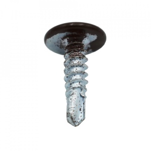 Suruburi Autoforante cu cap plat + saiba RAL 8017, 4.2x19mm, 500 bucati - Img 2