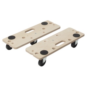 Transportor pe role Wolfcraft FT 350 B, pentru mobila, separabil, cu opritori si maner, sarcina maxima 300 kg - Img 5