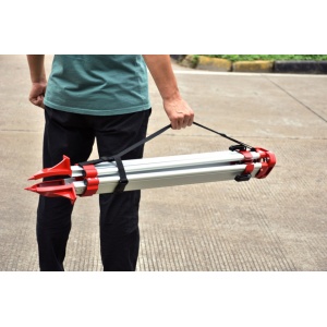 Trepied alumiuniu reglabil, 97-160cm - cap plat pt. lasere rotative - Beiter BT160FH - Img 4