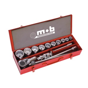 Trusa capete chei tubulare si accesorii MOB HEAVY16×3/4” DH - 532×175×80 mm - 16 scule