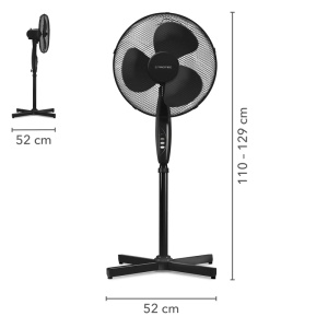 Ventilator pe picior Trotec, tip TVE18S, negru, 50 W, 40 cm, 3 viteze - Img 8
