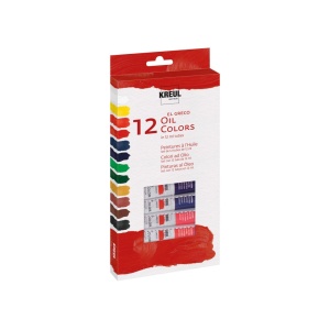 Vopsea pe bază de ulei Kreul El Greco 12 ml x 12 culori/set - Img 1