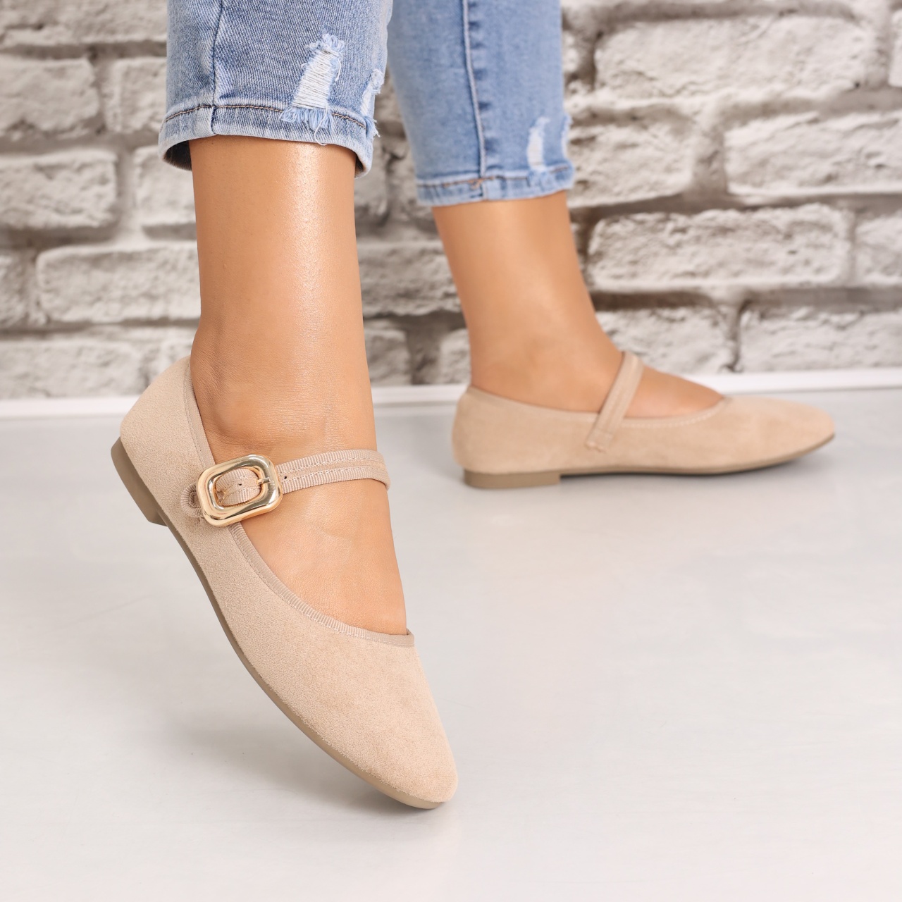 Balerini dama Kaki din Piele Ecologica Intoarsa Anerla - 1 | YEO