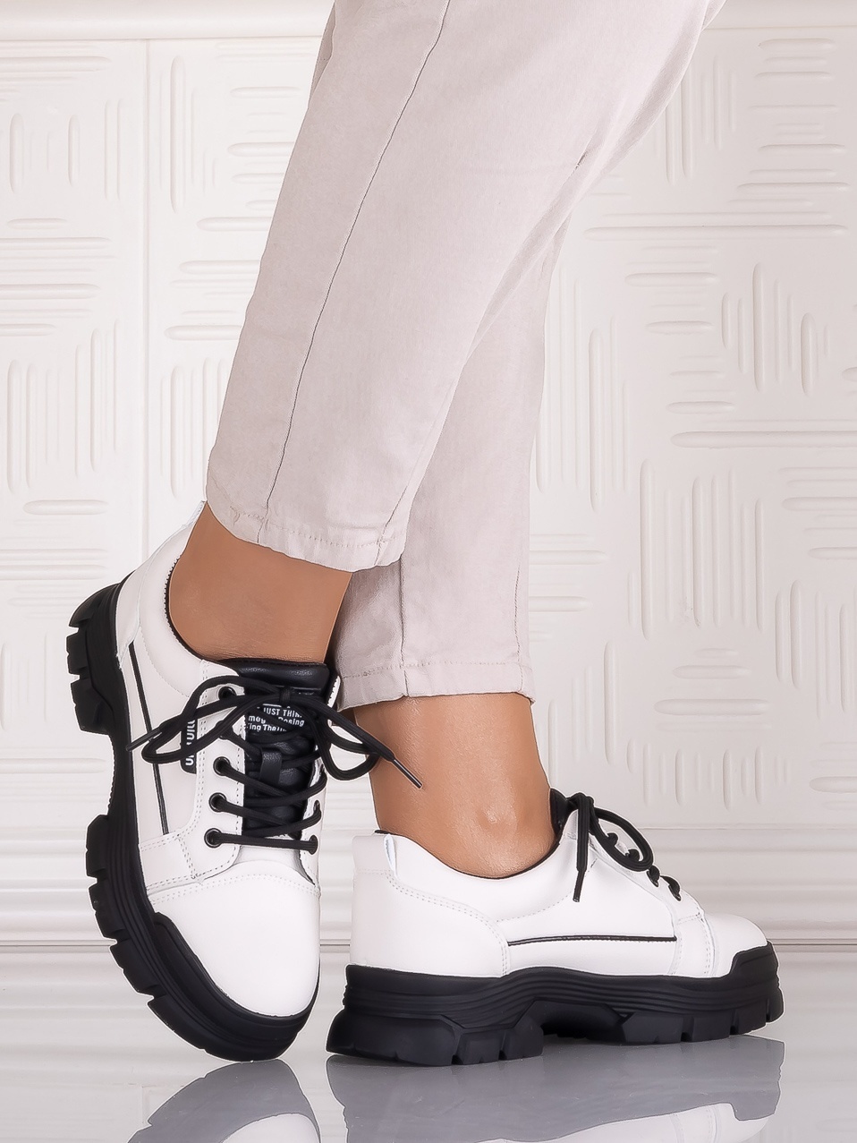 Pantofi casual Albi dama din Piele Ecologica Astoia - imagine 4