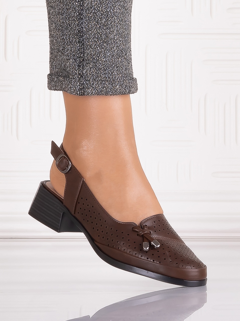 Pantofi casual Maro dama din Piele Ecologica Irinelea - imagine 2