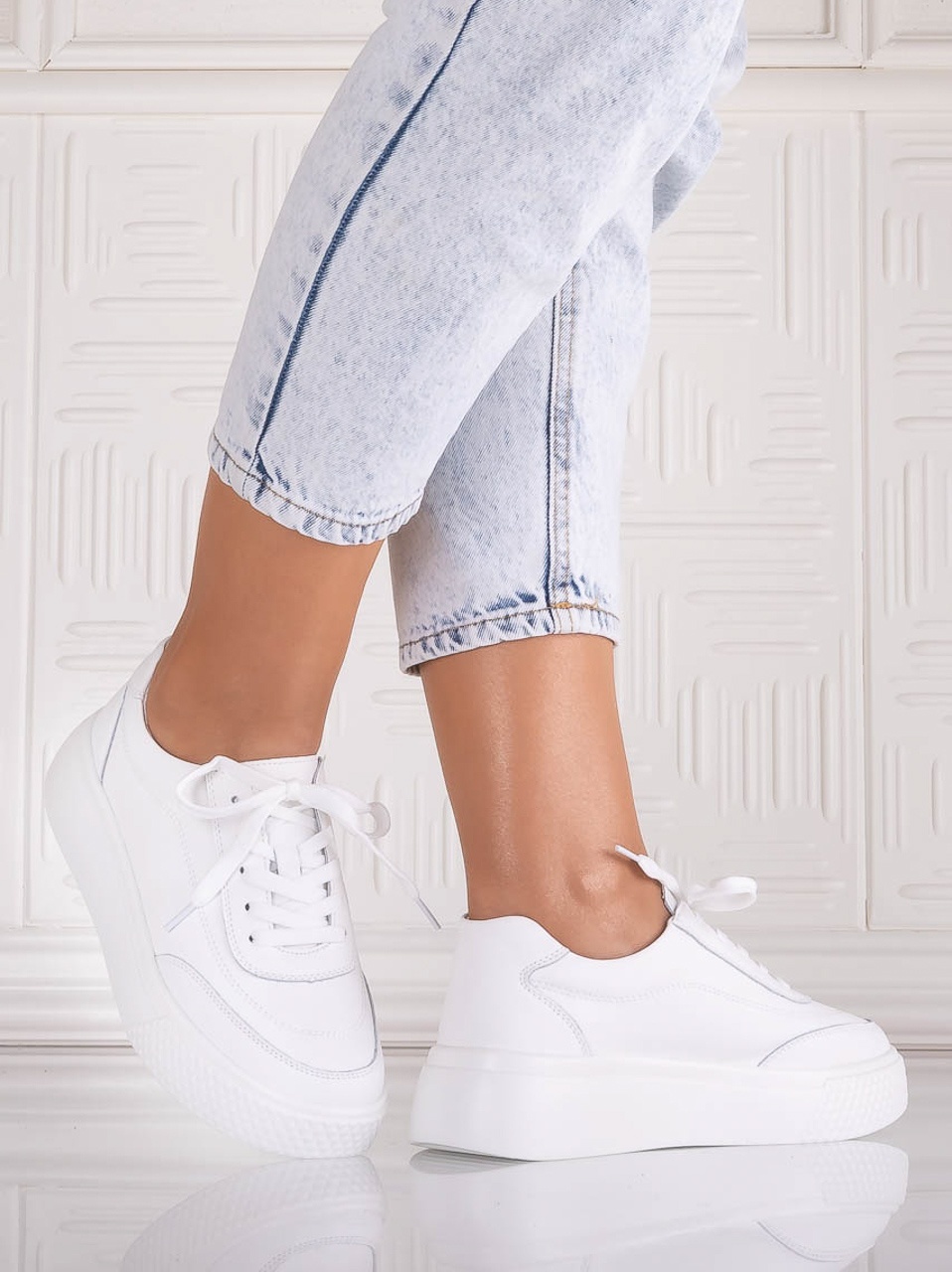 Pantofi dama casual Albi din Piele Naturala Adiza - imagine 4