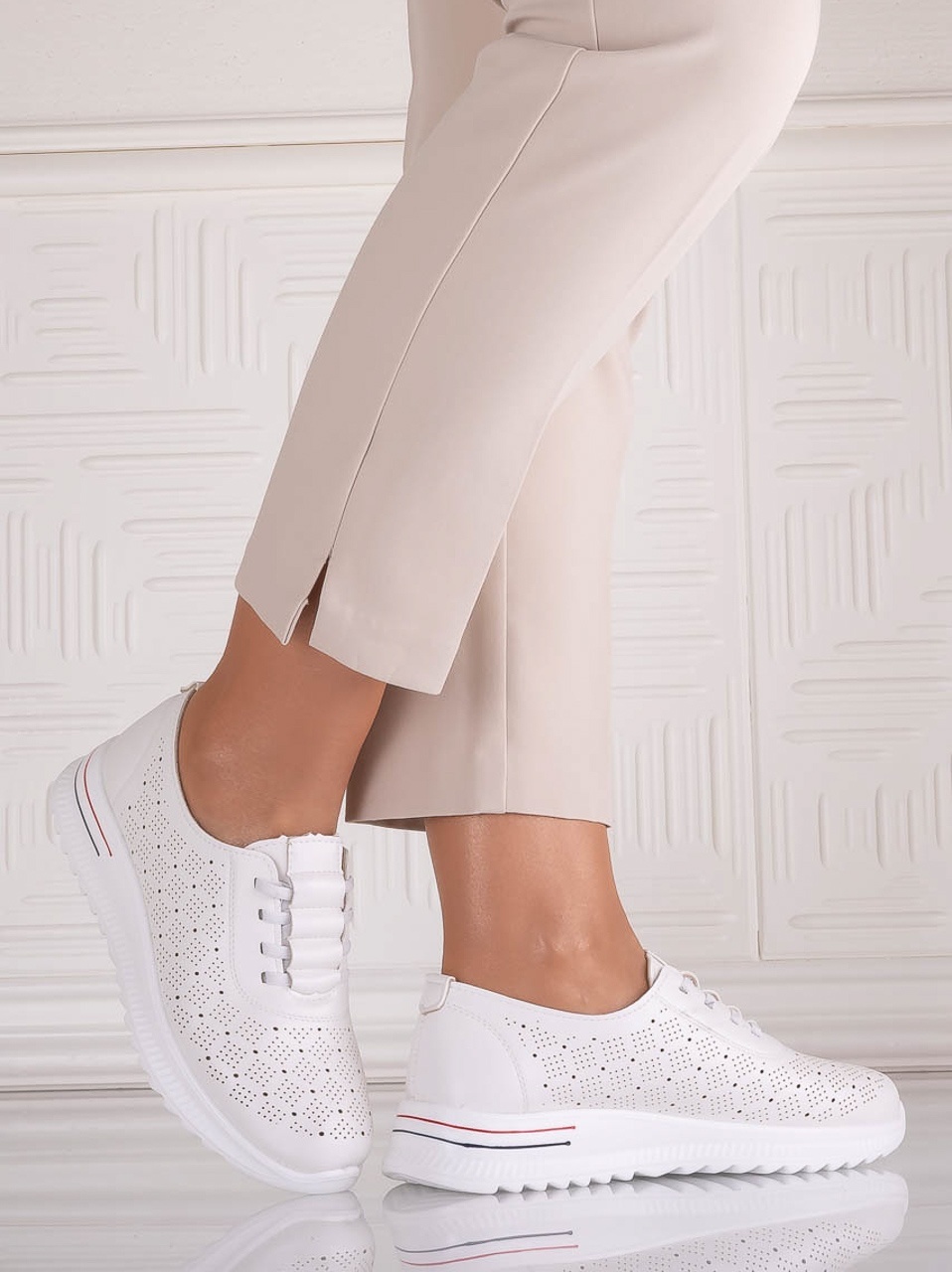 Pantofi dama Casual Albi din Piele Ecologica Noida - imagine 4