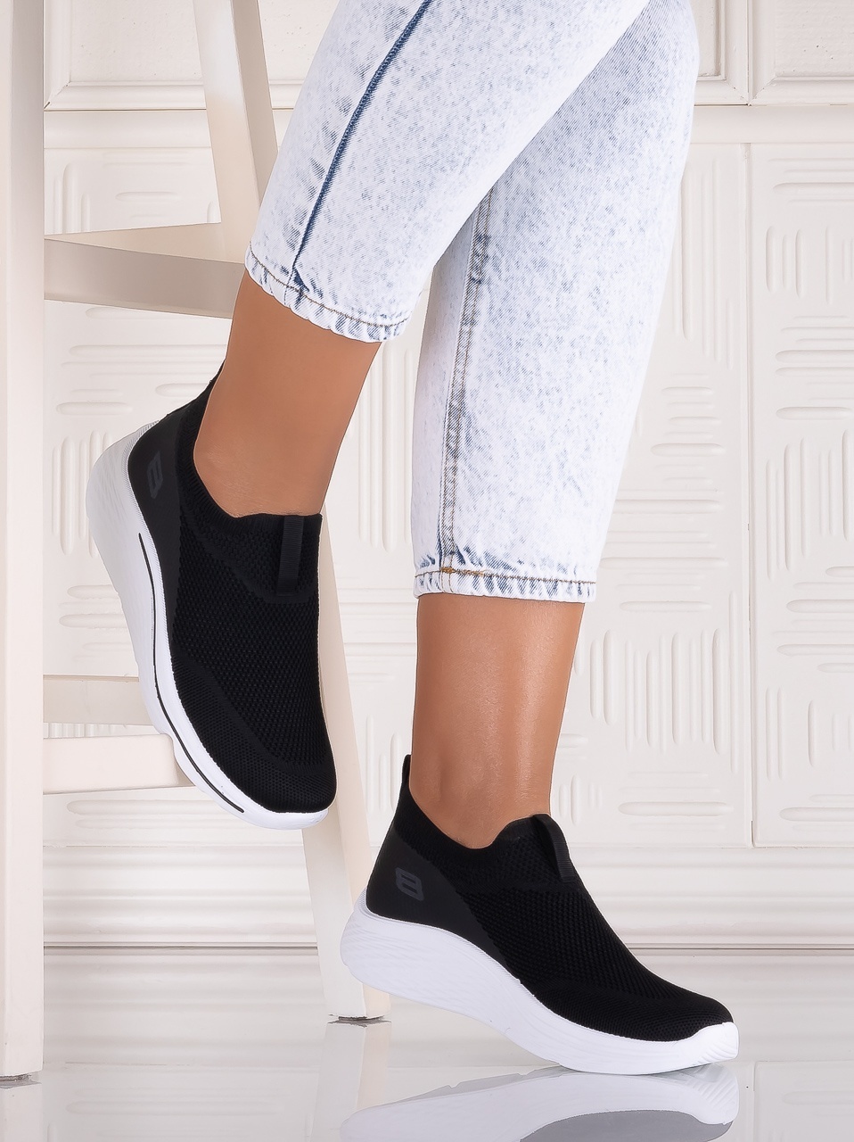 Pantofi dama sport Negri din Textil Jenda - imagine 3