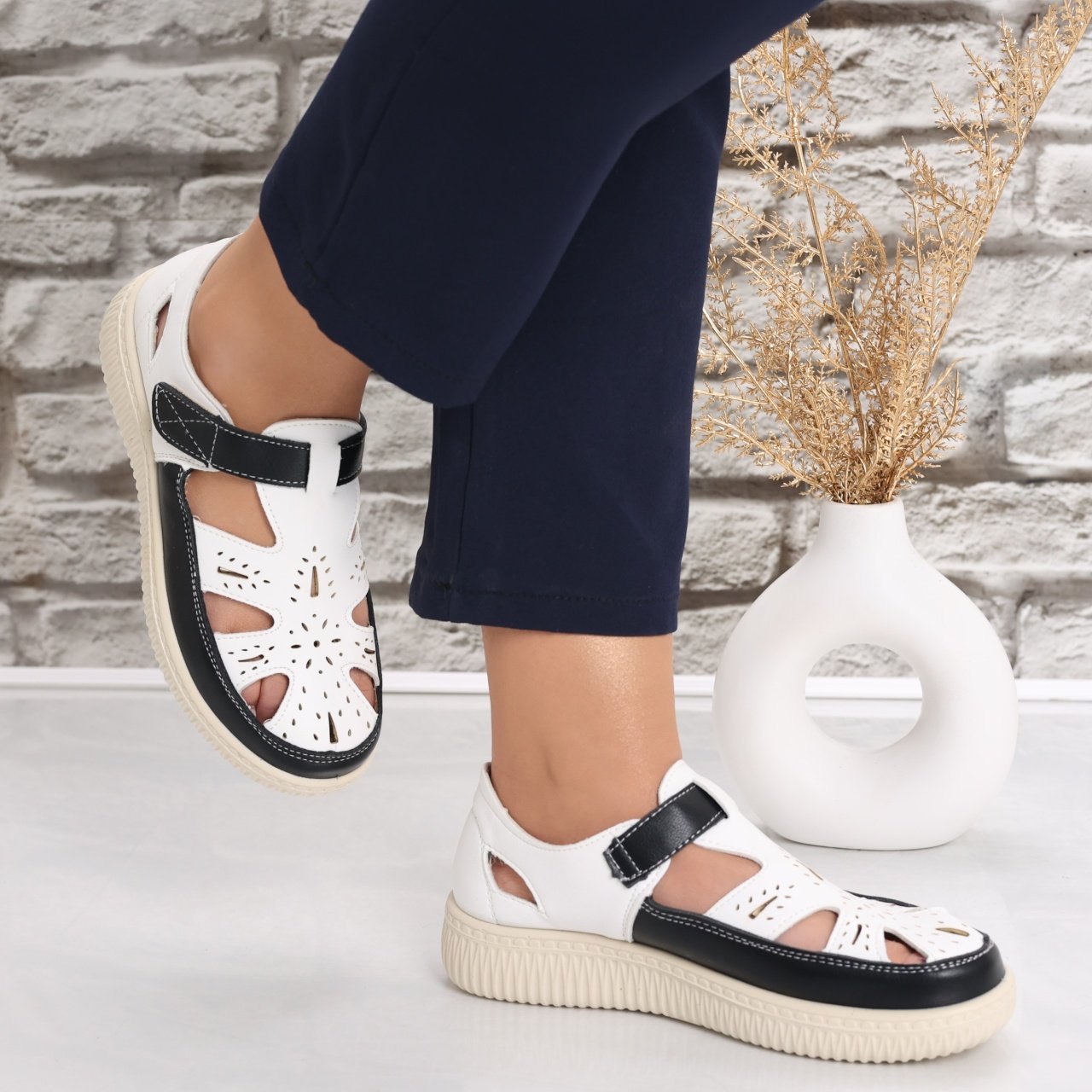 Pantofi dama casual Albi din Piele Ecologica Benia - 2 | YEO