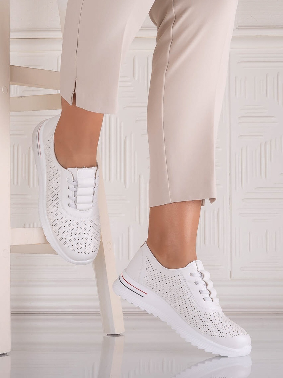 Pantofi dama Casual Albi din Piele Ecologica Noida - imagine 3