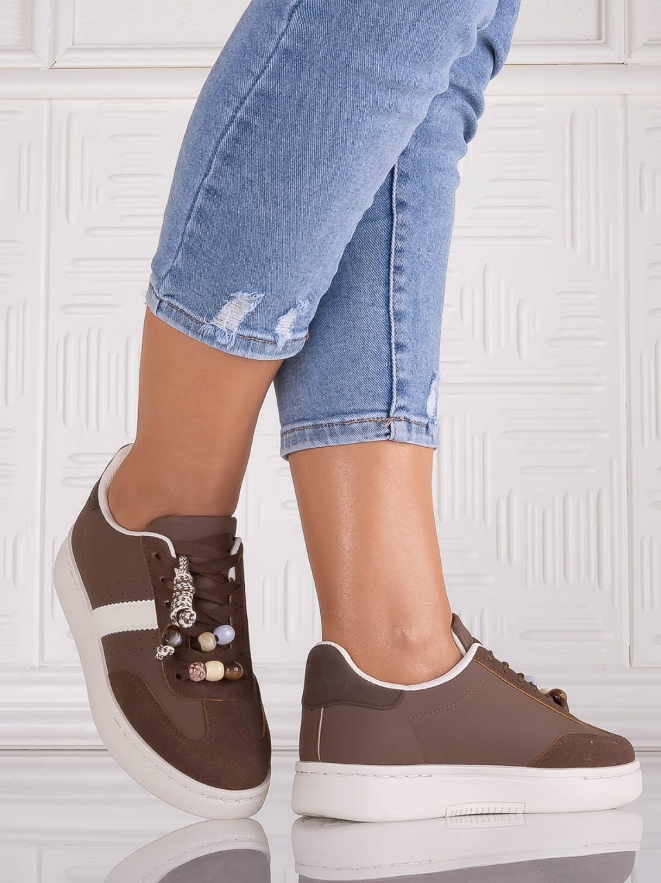 Adidasi dama Maro din Piele Ecologica Salvora - YIYI - imagine 4