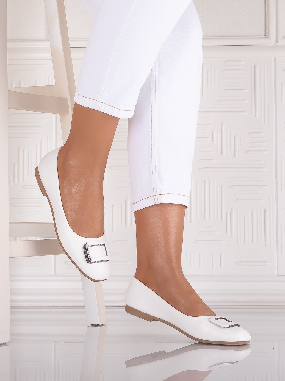 Balerini dama Albi din Piele Ecologica Nilesa - imagine 3