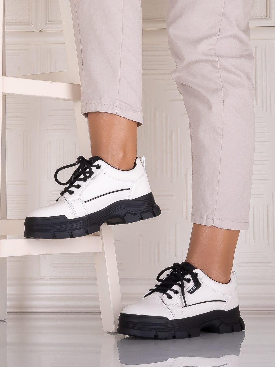 Pantofi casual Albi dama din Piele Ecologica Astoia - imagine 3