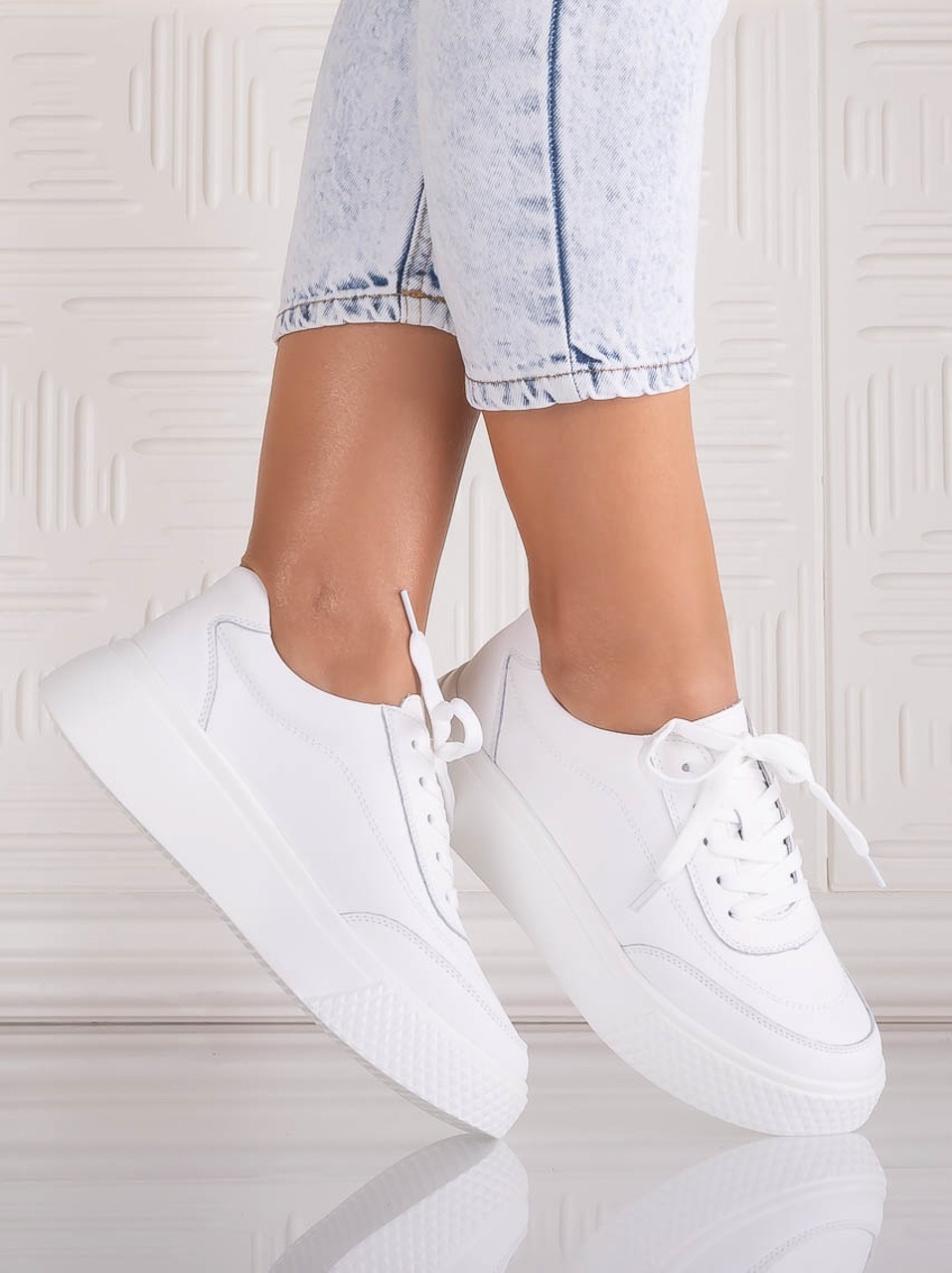 Pantofi dama casual Albi din Piele Naturala Adiza - imagine 3