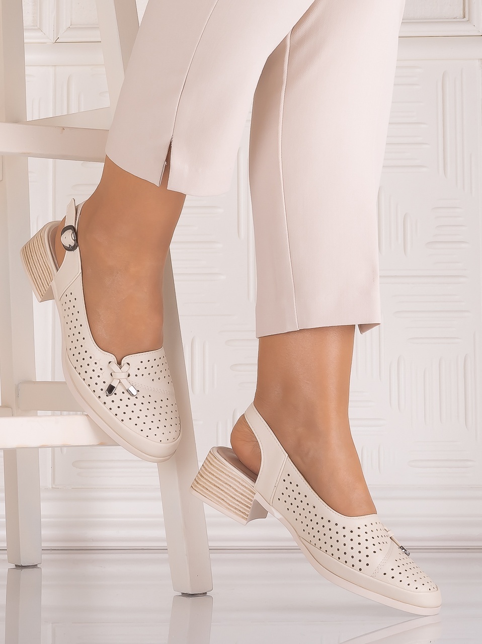 Pantofi casual Negri dama din Piele Ecologica Irinelea