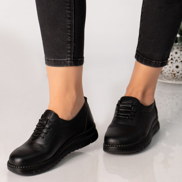 Γυναικεία παπούτσια μαύρο eco leather adina