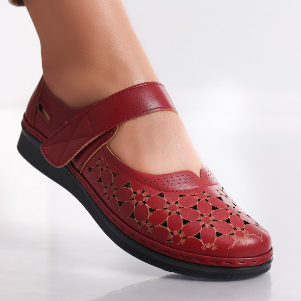 Γυναικεία casual παπούτσια Bordo σε Agali Ecological Leather