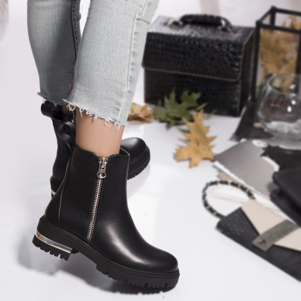 Γυναικείες μπότες eco leather lillian μαύρο