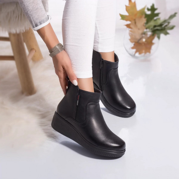 Γυναικείες μπότες joannie μαύρο ενισχυμένο eco leather