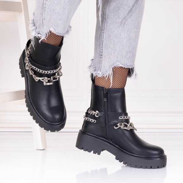 Ghete dama Negre din Piele Ecologica Anada