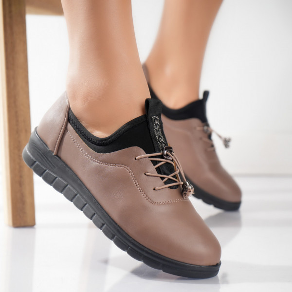 Κυρίες casual παπούτσια Khaki Ecological Leather Nola