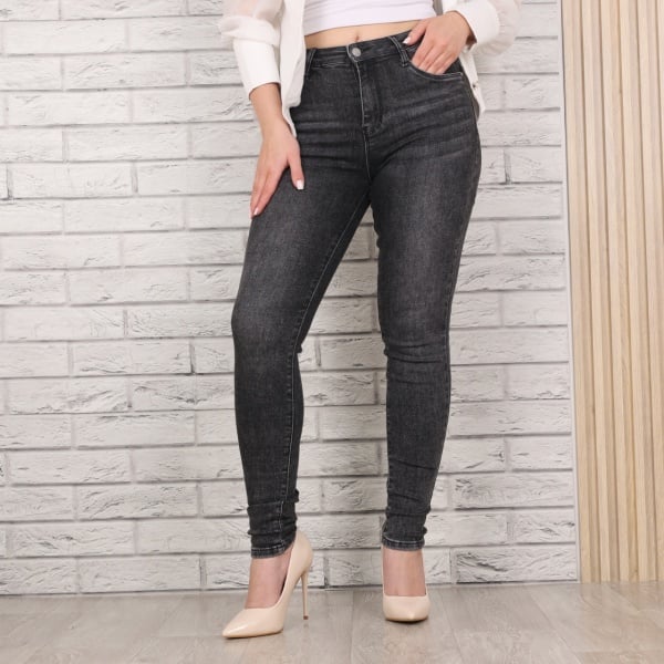 Blugi Dama Skinny Fit Gri Lunesa