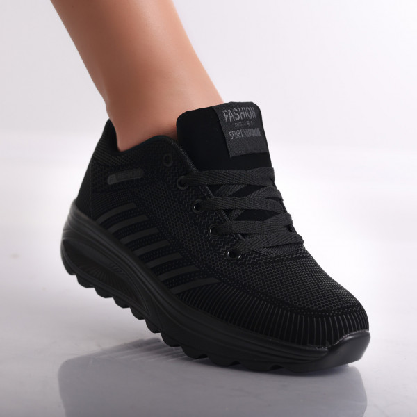 Γυναικεία μαύρα sneakers από την Textil Lulea
