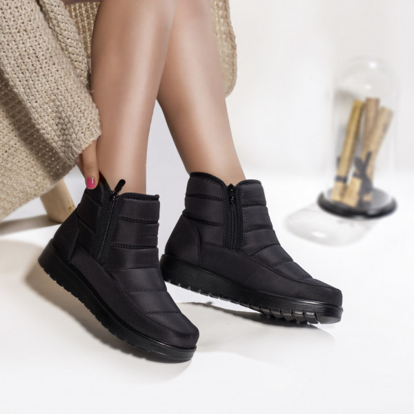 Γυναικείες αδιάβροχες αδιάβροχες μπότες φασολιών μαύρη ομοιοκαταληξία