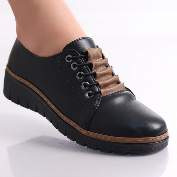 Дамски ежедневни обувки Black/Khaki в Batriz Ecological Leather