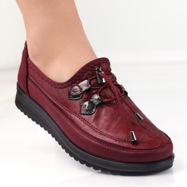Дамски ежедневни обувки Bordo от екологична кожа Anetia